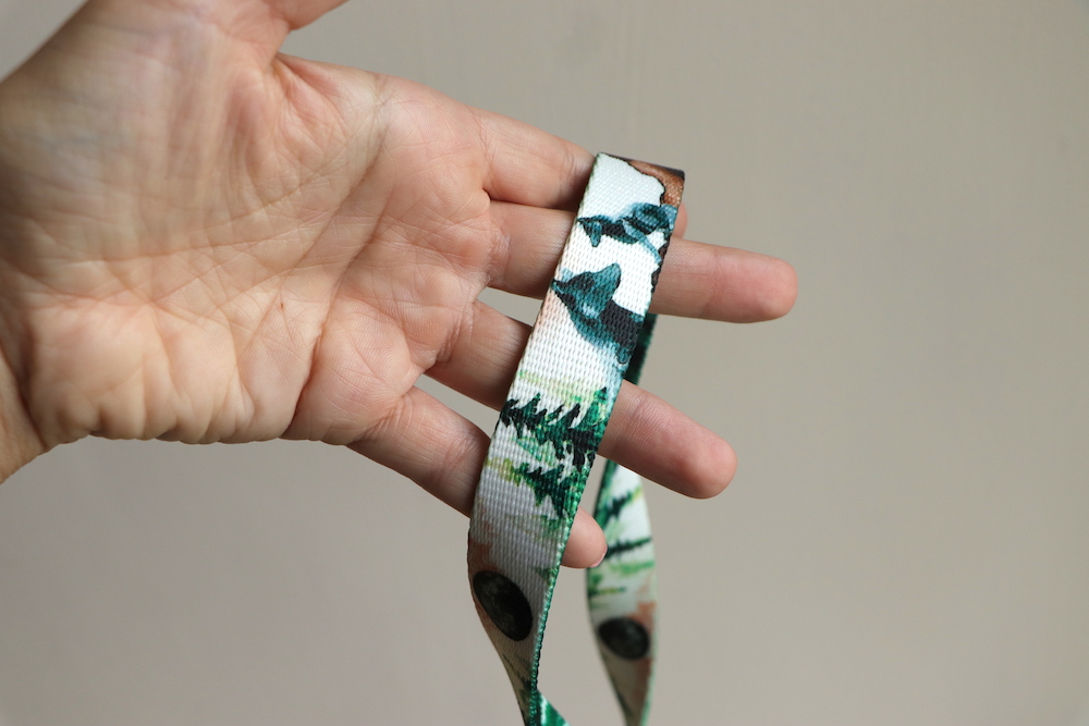 Smycz miejska Choinki / Wilki 500 cm